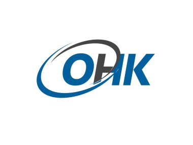 OHK harfi yaratıcı modern zarif logo tasarımı