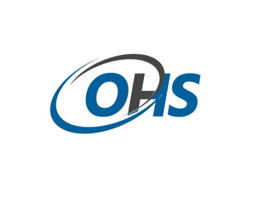 OHS harfi yaratıcı modern zarif logo tasarımı