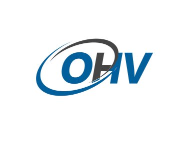 OHV harfi modern zarif logo tasarımı
