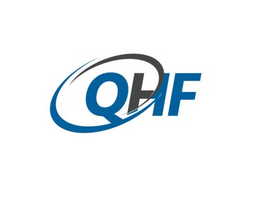 QHF harfi modern zarif logo tasarımı