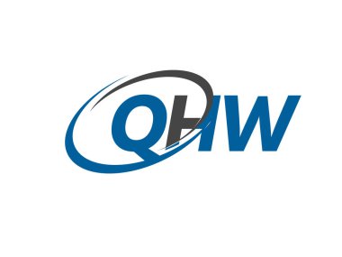 QHW harf yaratıcı modern zarif logo tasarımı