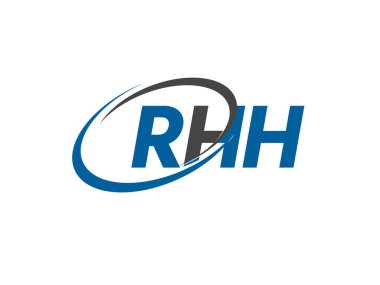 RHH harfi modern zarif logo tasarımı