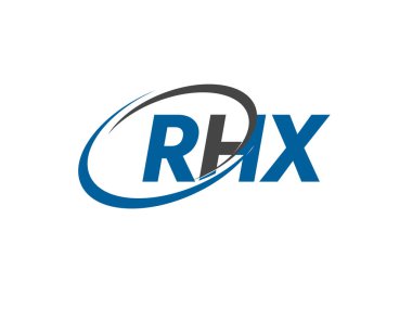 RHX harfi modern zarif logo tasarımı