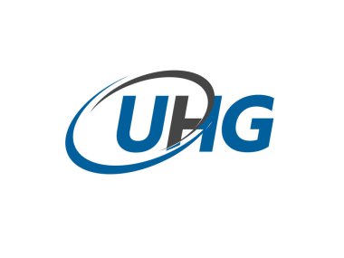 UHG yaratıcı logo tasarımı vektör çizimi