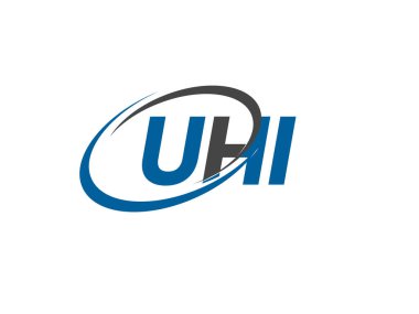 UHI yaratıcı logo tasarımı vektör çizimi