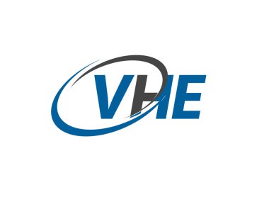 VHE yaratıcı logo tasarımı vektör çizimi
