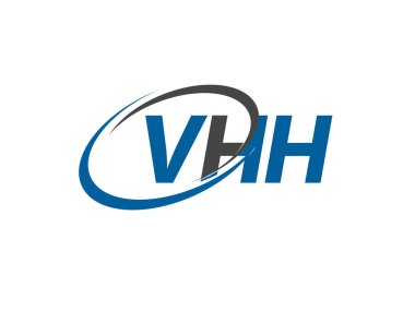 VHH yaratıcı logo tasarımı vektör çizimi