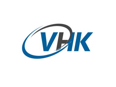 VHK yaratıcı logo tasarımı vektör çizimi