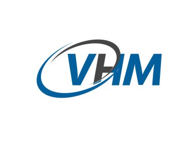 VHM yaratıcı logo tasarımı vektör çizimi
