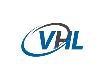 VHL yaratıcı logo tasarımı vektör çizimi