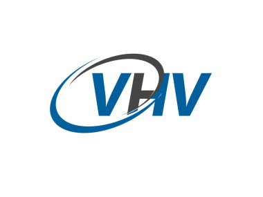 VHV yaratıcı logo tasarımı vektör çizimi