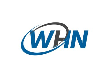 WHN yaratıcı logo tasarımı vektör çizimi