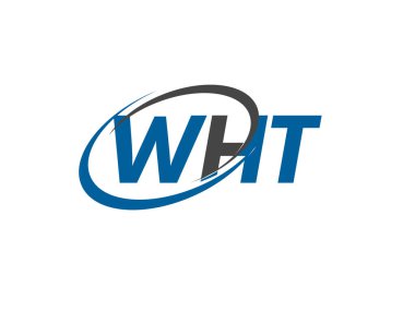 WHT yaratıcı logo tasarımı vektör çizimi