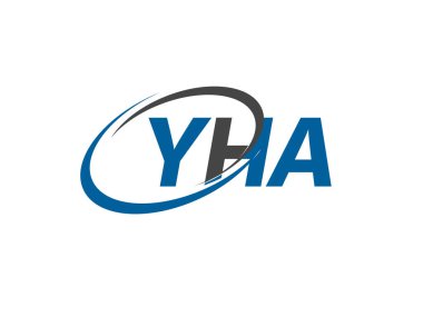 YHA yaratıcı logo tasarımı vektör çizimi