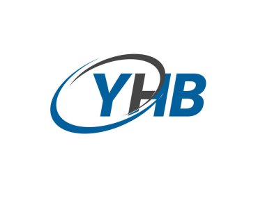 YHB yaratıcı logo tasarımı vektör çizimi