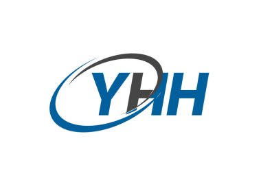 YHH yaratıcı logo tasarımı vektör çizimi