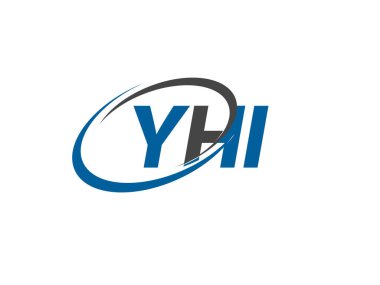 YHI yaratıcı logo tasarımı vektör çizimi