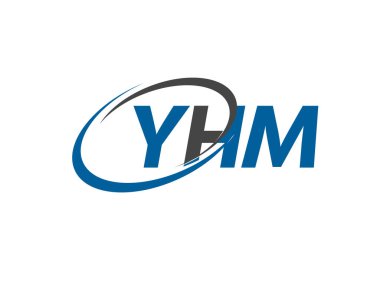 YHM yaratıcı logo tasarımı vektör çizimi