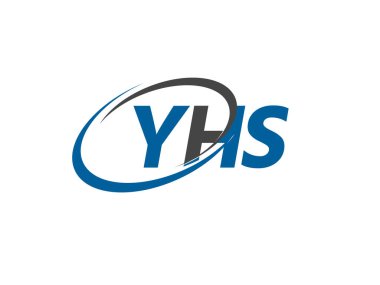 YHS yaratıcı logo tasarımı vektör çizimi