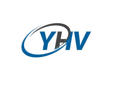 YHV yaratıcı logo tasarımı vektör çizimi