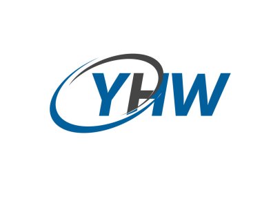 YHW yaratıcı logo tasarımı vektör çizimi