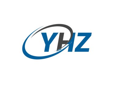 YHZ yaratıcı logo tasarımı vektör çizimi