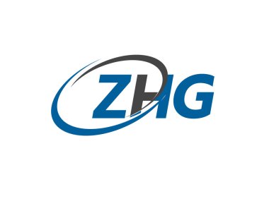 ZHG yaratıcı logo tasarımı vektör çizimi