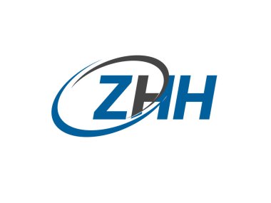 ZHH yaratıcı logo tasarımı vektör çizimi