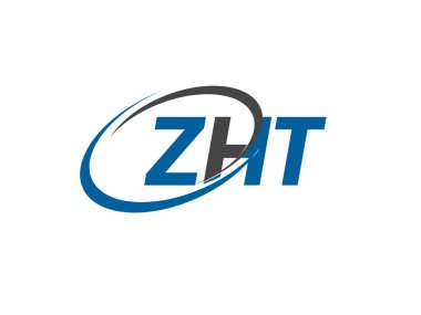 ZHT yaratıcı logo tasarımı vektör çizimi