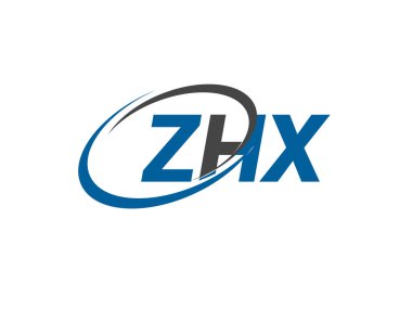 ZHX yaratıcı logo tasarımı vektör çizimi