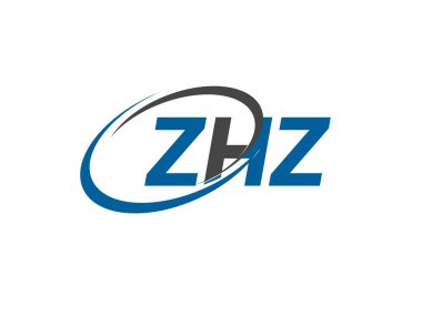 ZHZ yaratıcı logo tasarımı vektör çizimi