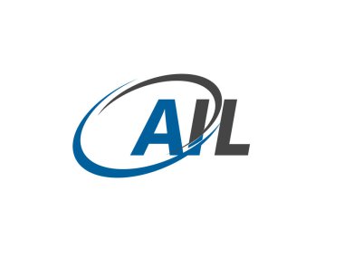 AIL yaratıcı logo tasarımı vektör çizimi