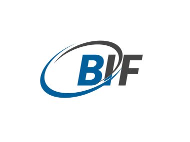 BIF yaratıcı logo tasarımı vektör çizimi