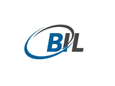 BIL yaratıcı logo tasarımı vektör çizimi