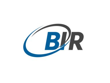 BIR yaratıcı logo tasarımı vektör çizimi