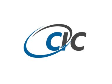 CIC yaratıcı logo tasarımı vektör çizimi