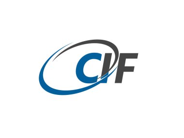 CIF yaratıcı logo tasarımı vektör çizimi