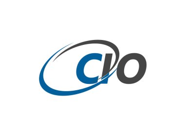 CIO yaratıcı logo tasarımı vektör çizimi