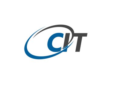 CIT yaratıcı logo tasarımı vektör çizimi