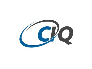 CIQ yaratıcı logo tasarımı vektör çizimi