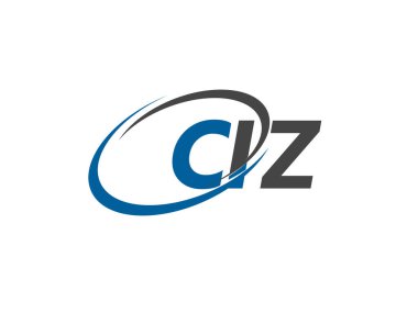 CIZ yaratıcı logo tasarımı vektör çizimi