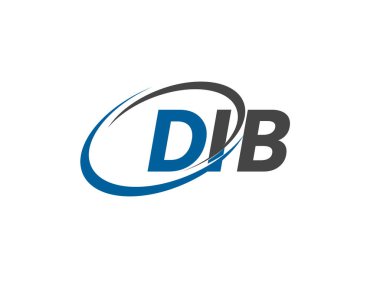 DIB yaratıcı logo tasarımı vektör çizimi