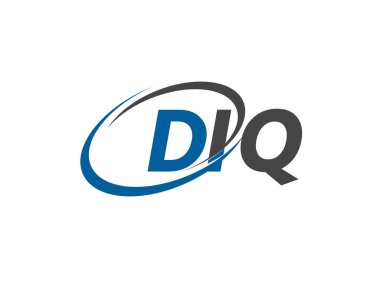 DIQ yaratıcı logo tasarımı vektör çizimi