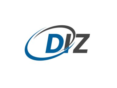 DIZ yaratıcı logo tasarımı vektör çizimi
