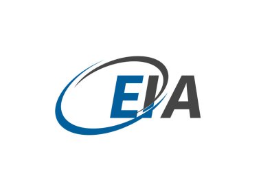 EIA yaratıcı logo tasarımı vektör çizimi