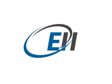 EII yaratıcı logo tasarımı vektör çizimi