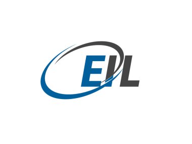 EIL yaratıcı logo tasarımı vektör çizimi