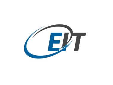 EIT yaratıcı logo tasarımı vektör çizimi