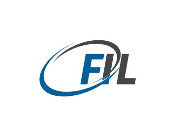 FIL yaratıcı logo tasarımı vektör çizimi