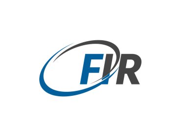 FIR yaratıcı logo tasarımı vektör çizimi